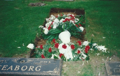 His grave